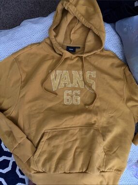 Vans Mustard Yellow Hoodie with 66 Logo